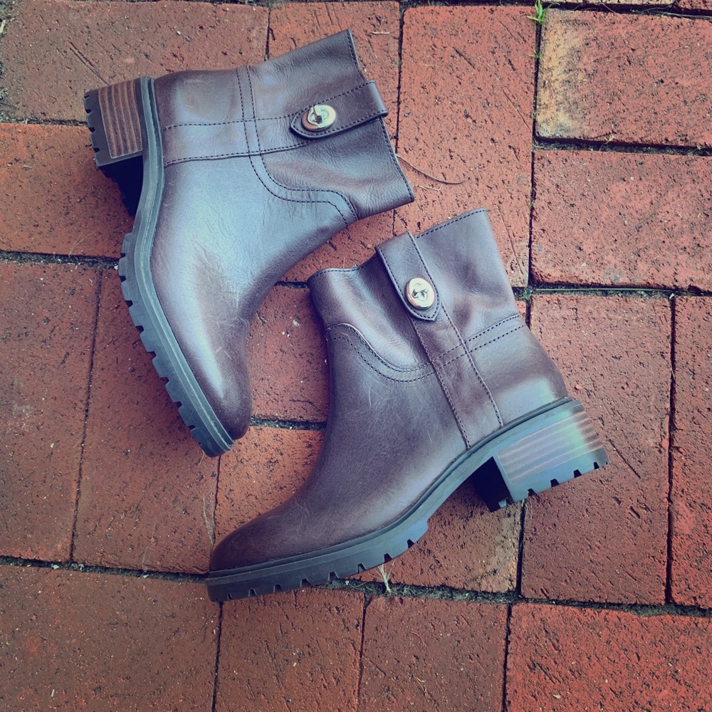 Coach Ankle Booties Style - Georgetta Dark Brown